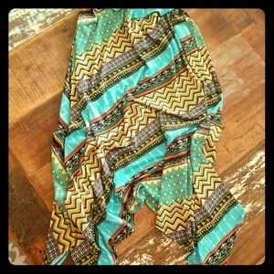 Brightly colored skirt